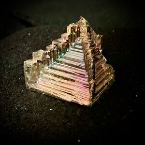 🔬Lab-Grown Bismuth Crystal🌈Rainbow Hopper Formation